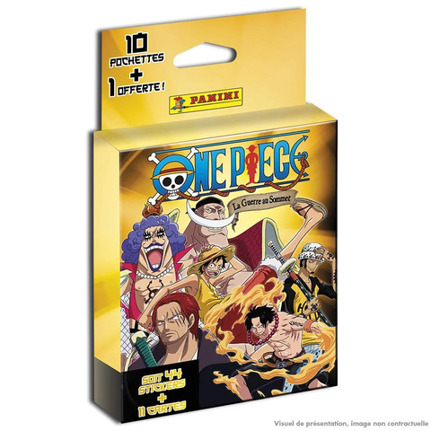 Cartes Panini - One Piece 2 - La Guerre Au Sommet - Blister 10 Pochettes Sticker